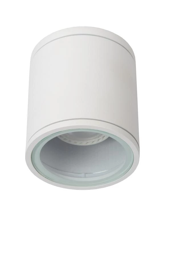 Lucide AVEN - Ceiling spotlight Bathroom - Ø 9 cm - 1xGU10 - IP65 - White - off